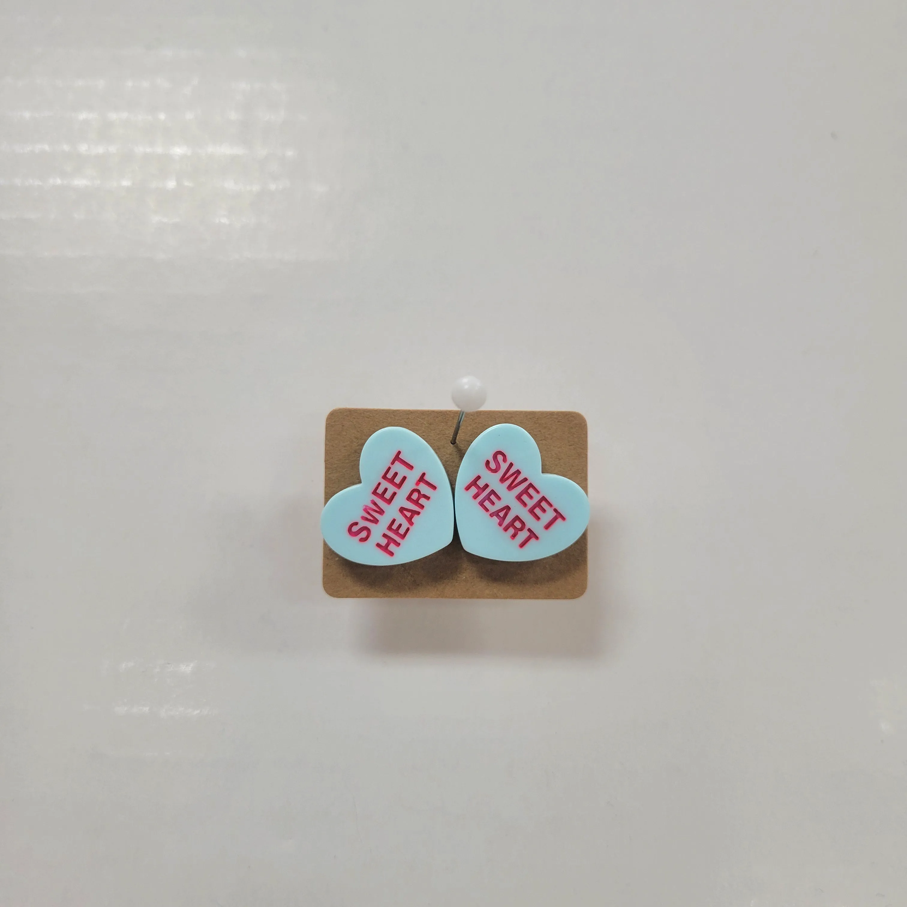 Conversation Heart Stud Earrings