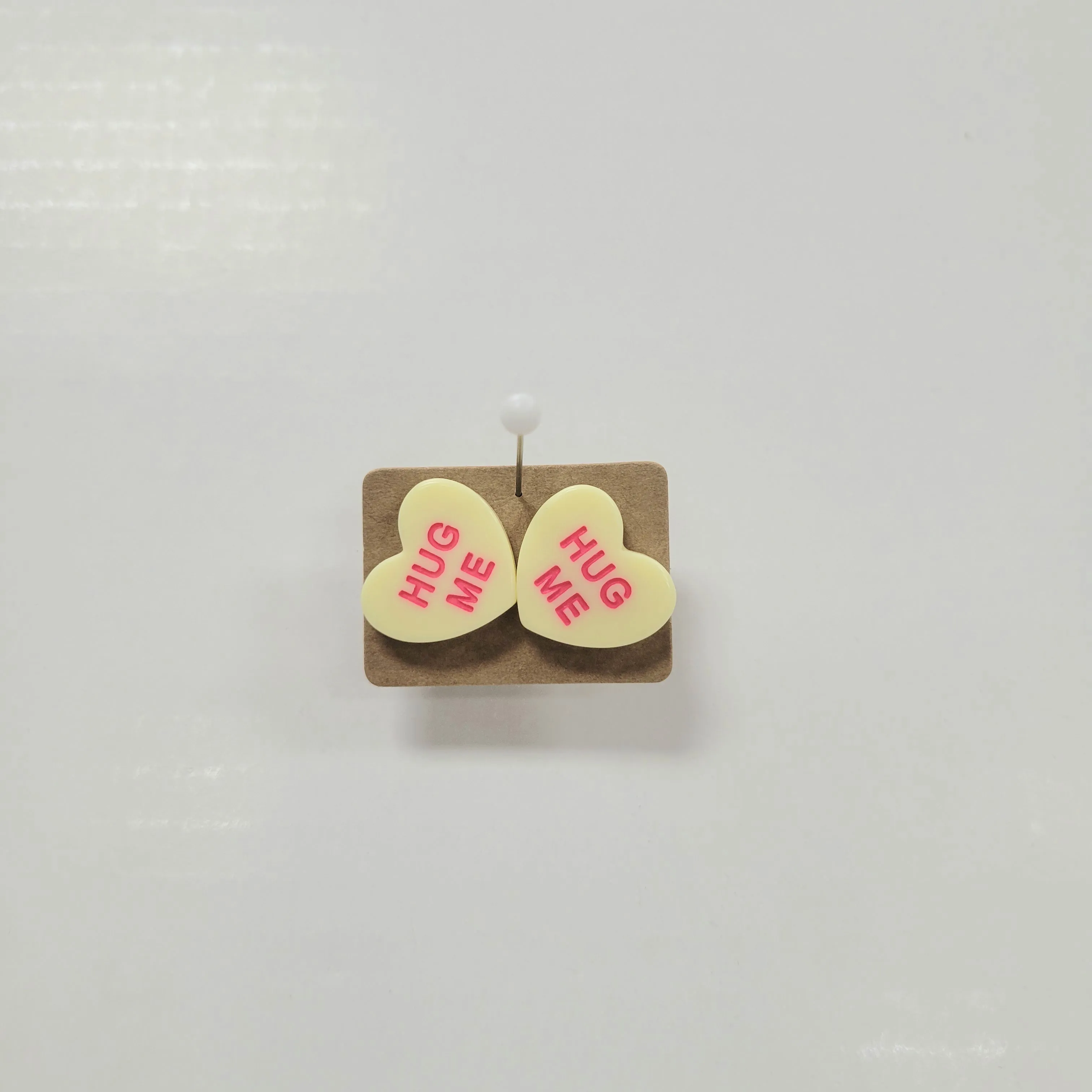 Conversation Heart Stud Earrings