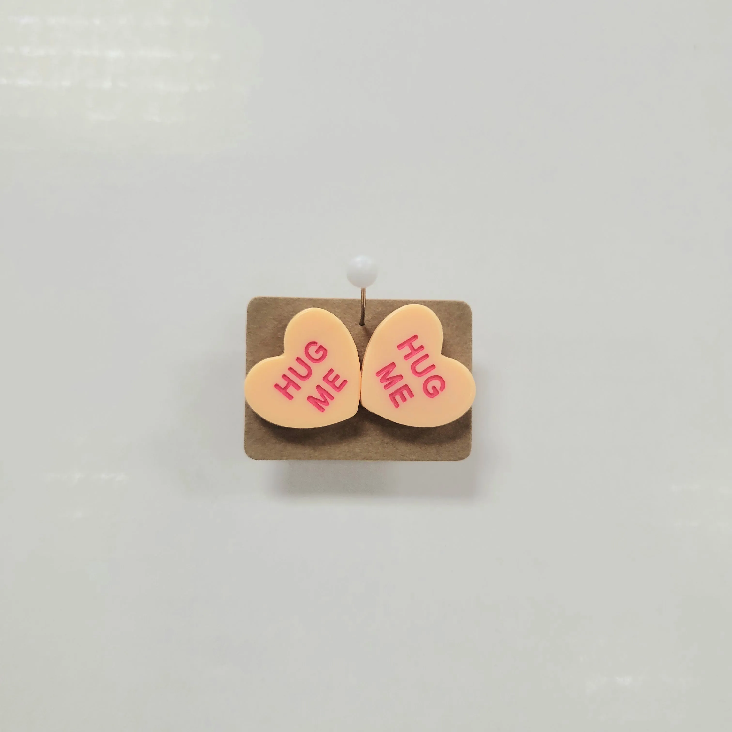 Conversation Heart Stud Earrings