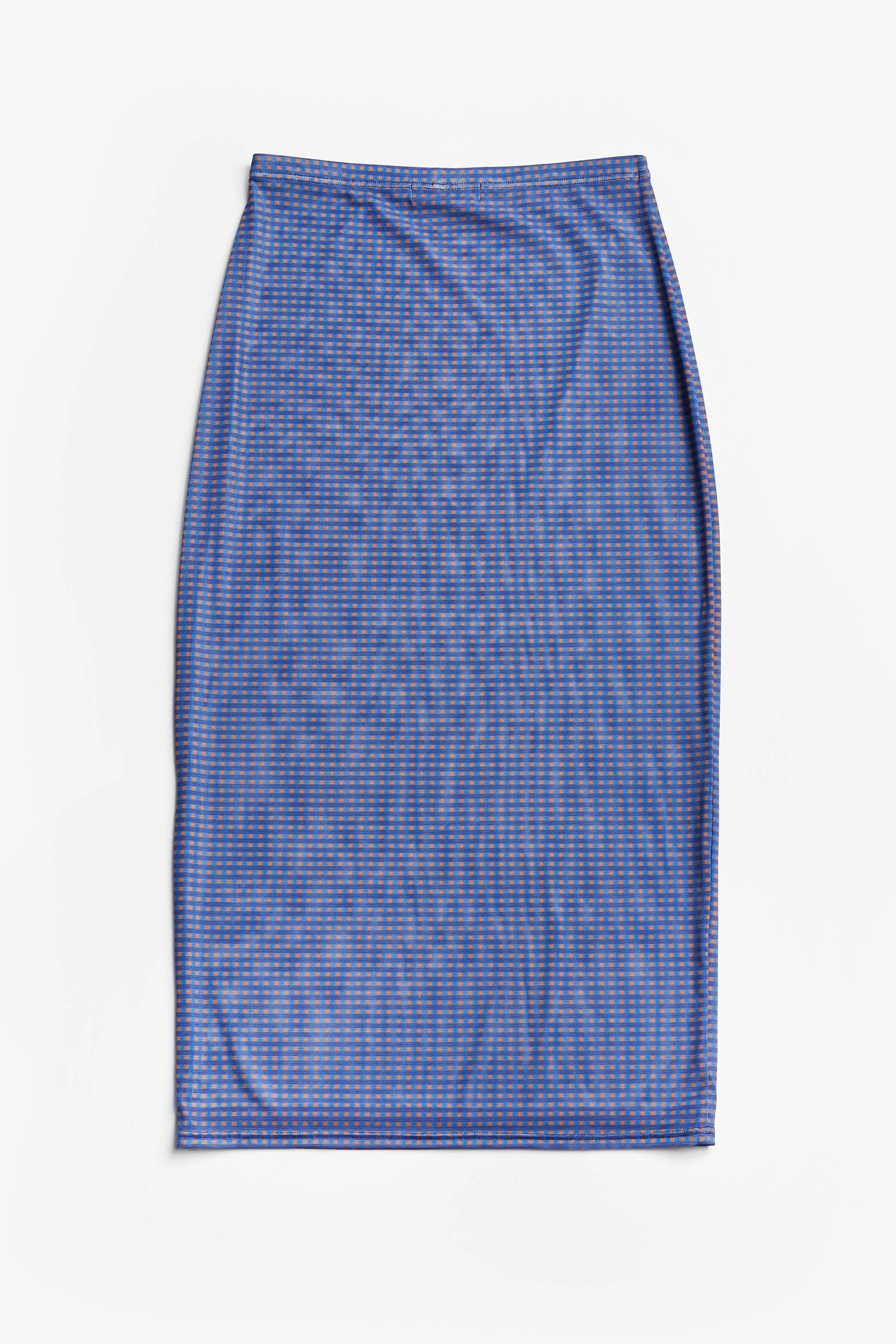 Cure Mesh Skirt Blue Check