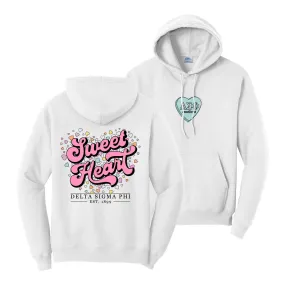 Delta Sig White Sweetheart Hoodie