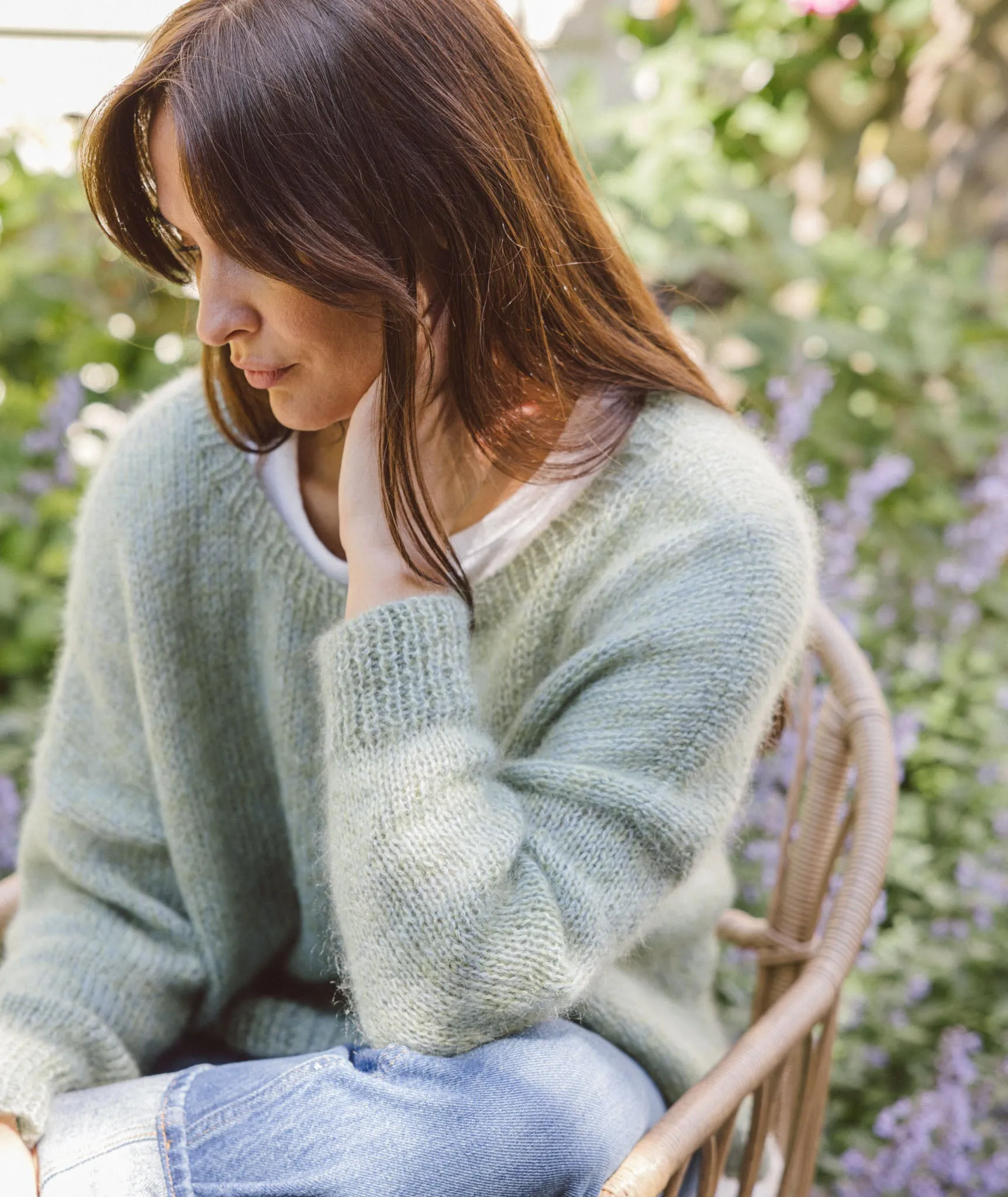 Easy Relaxed Pullover Using Isager Silk Mohair and Alpaca 1