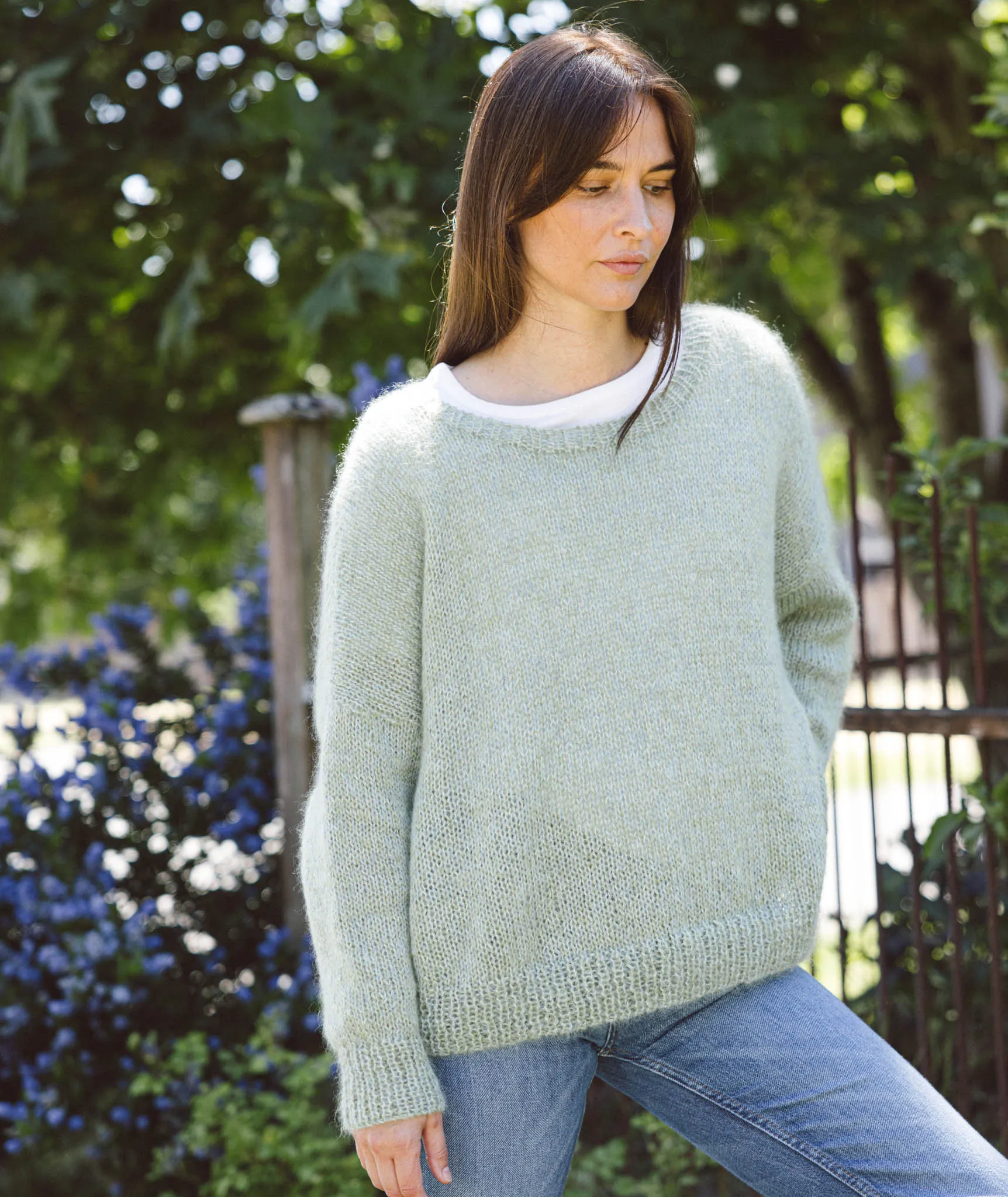 Easy Relaxed Pullover Using Isager Silk Mohair and Alpaca 1