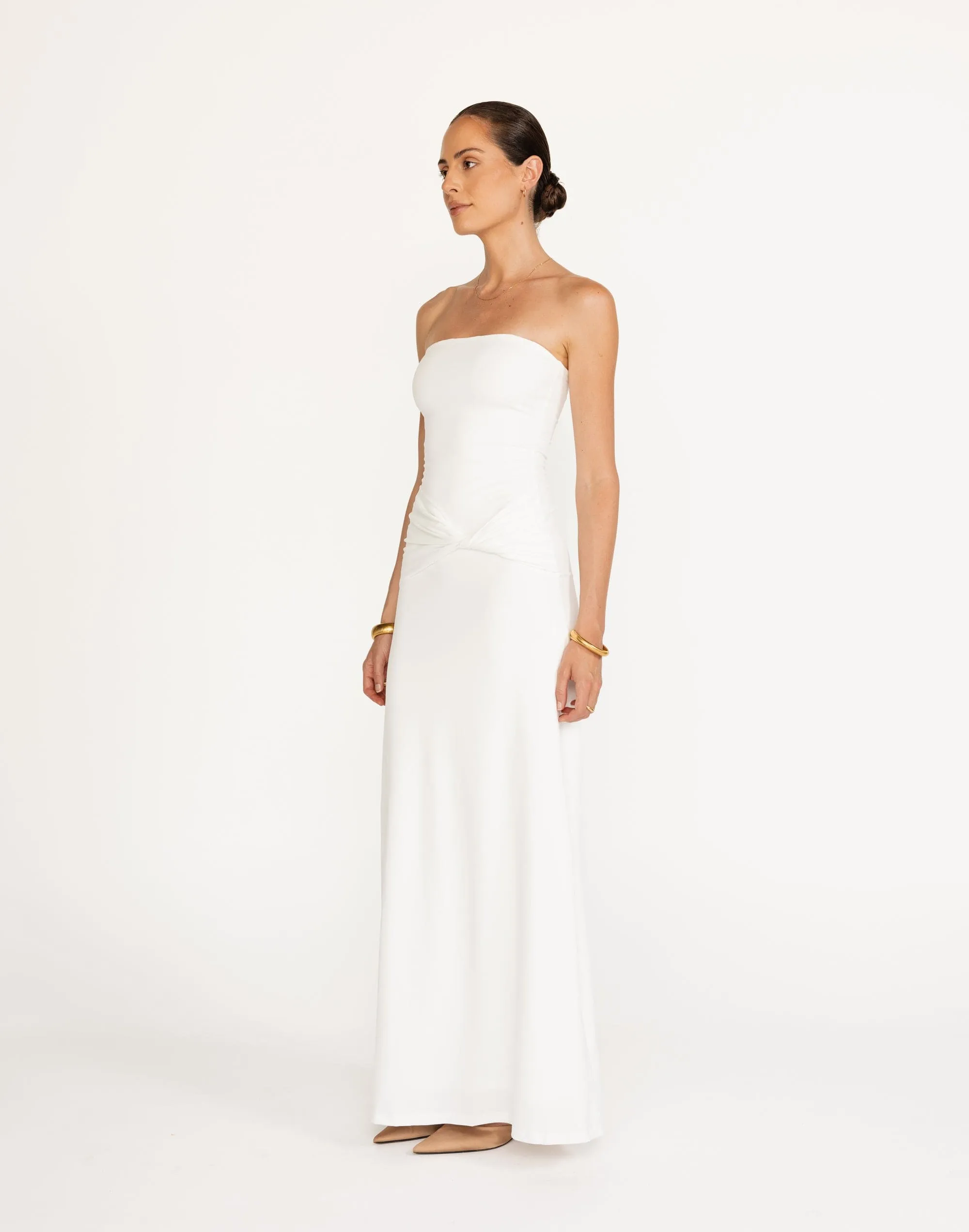 Edela Maxi Dress (White)