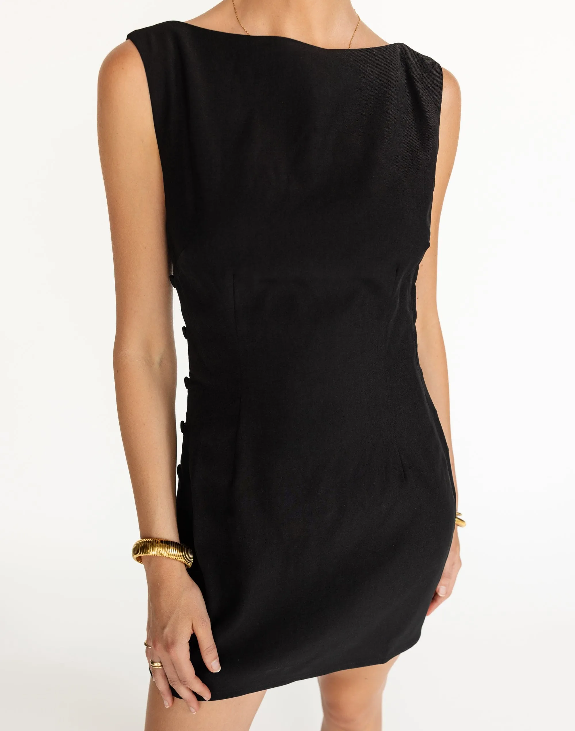 Elowen Mini Dress (Black)