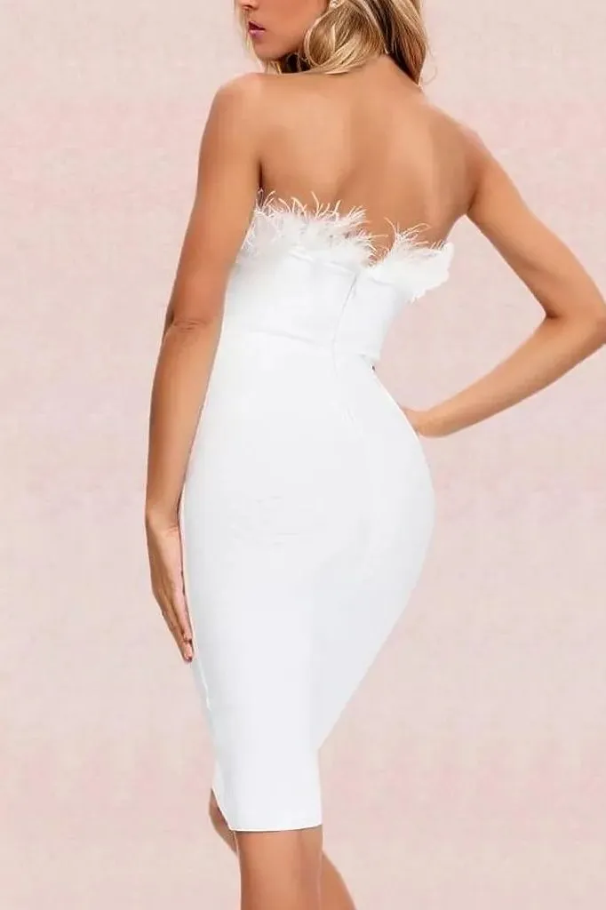 Erin Bodycon Dress - Pearl White