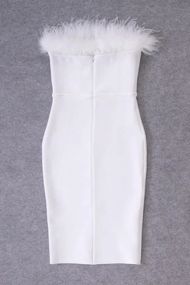 Erin Bodycon Dress - Pearl White