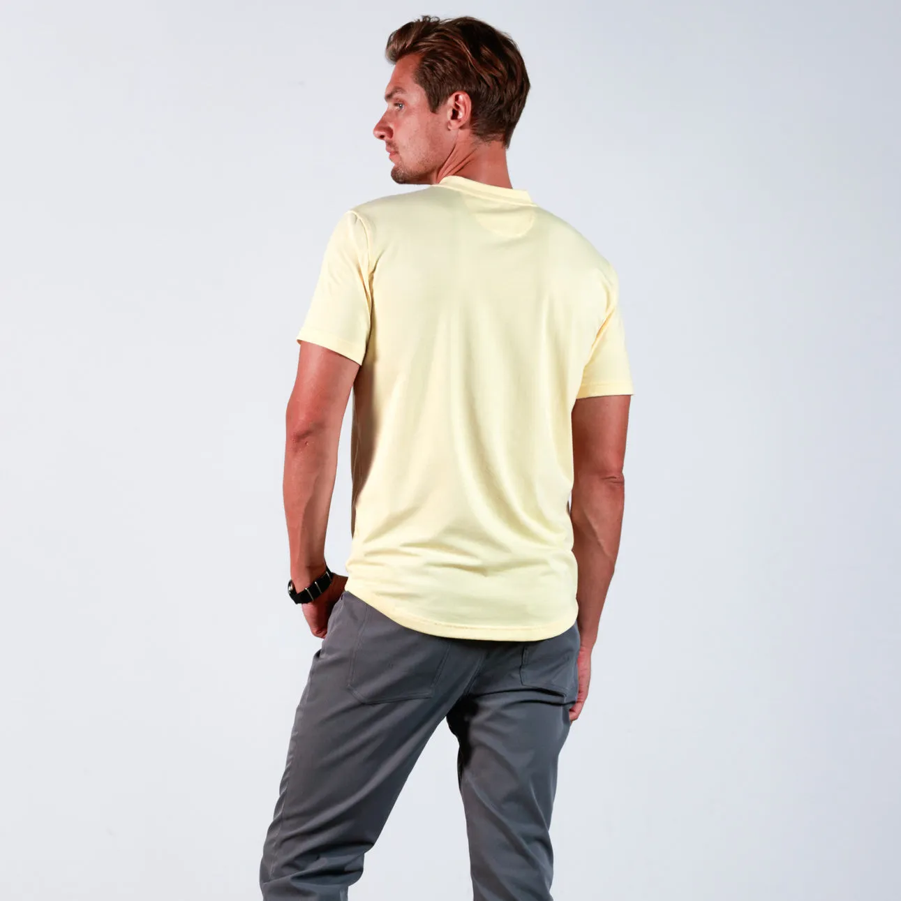 Everyday Henley Short Sleeve in Buttercream