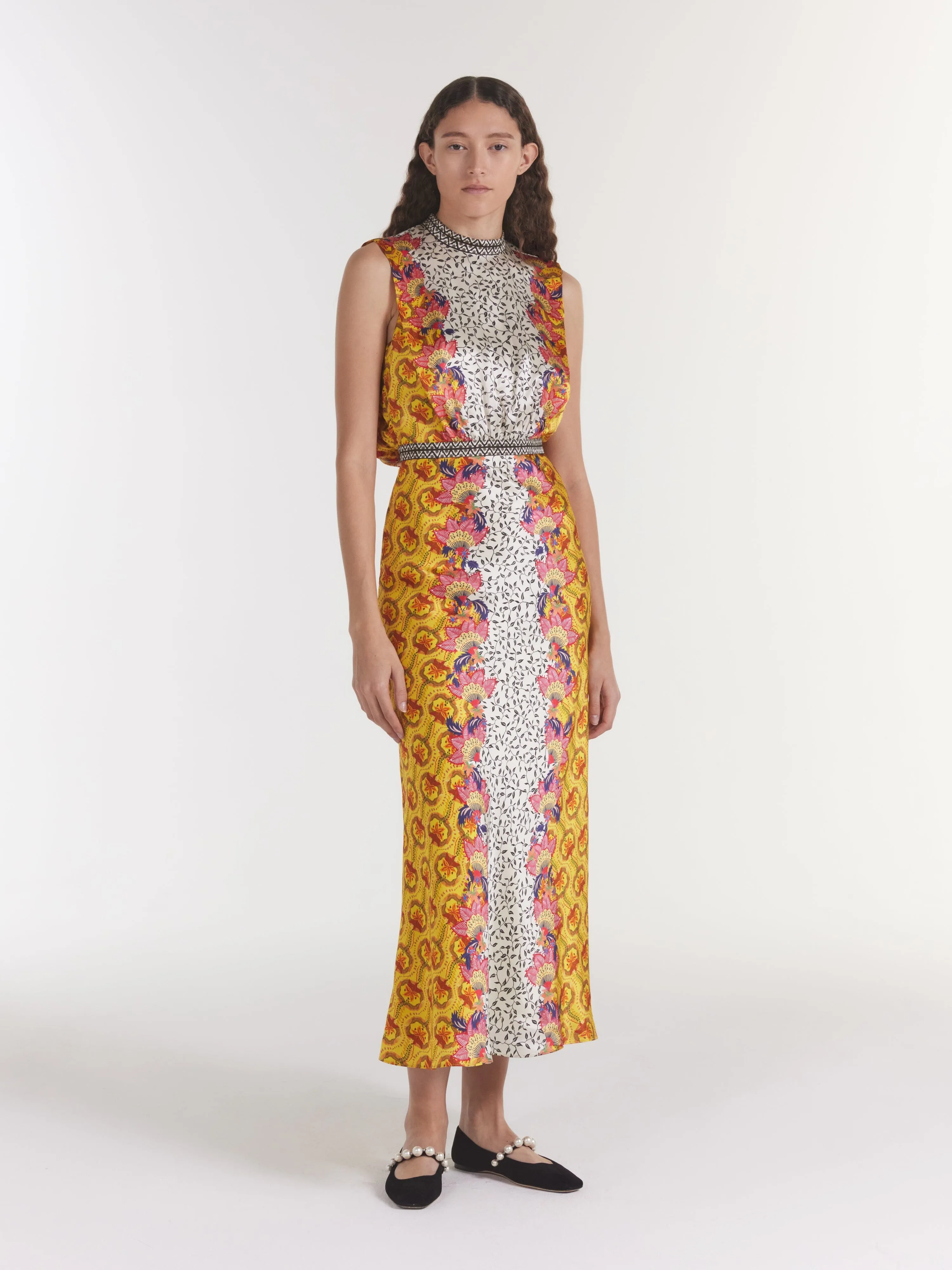 Fleur F Dress in Madya Border