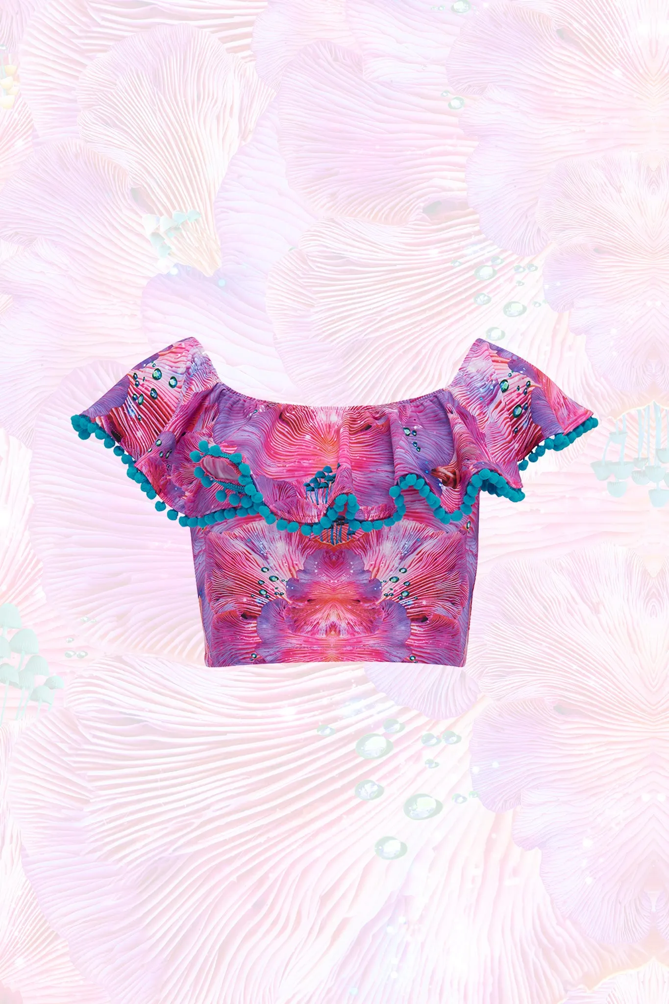 Forest of Dreams OFF THE SHOULDER CROP TOP