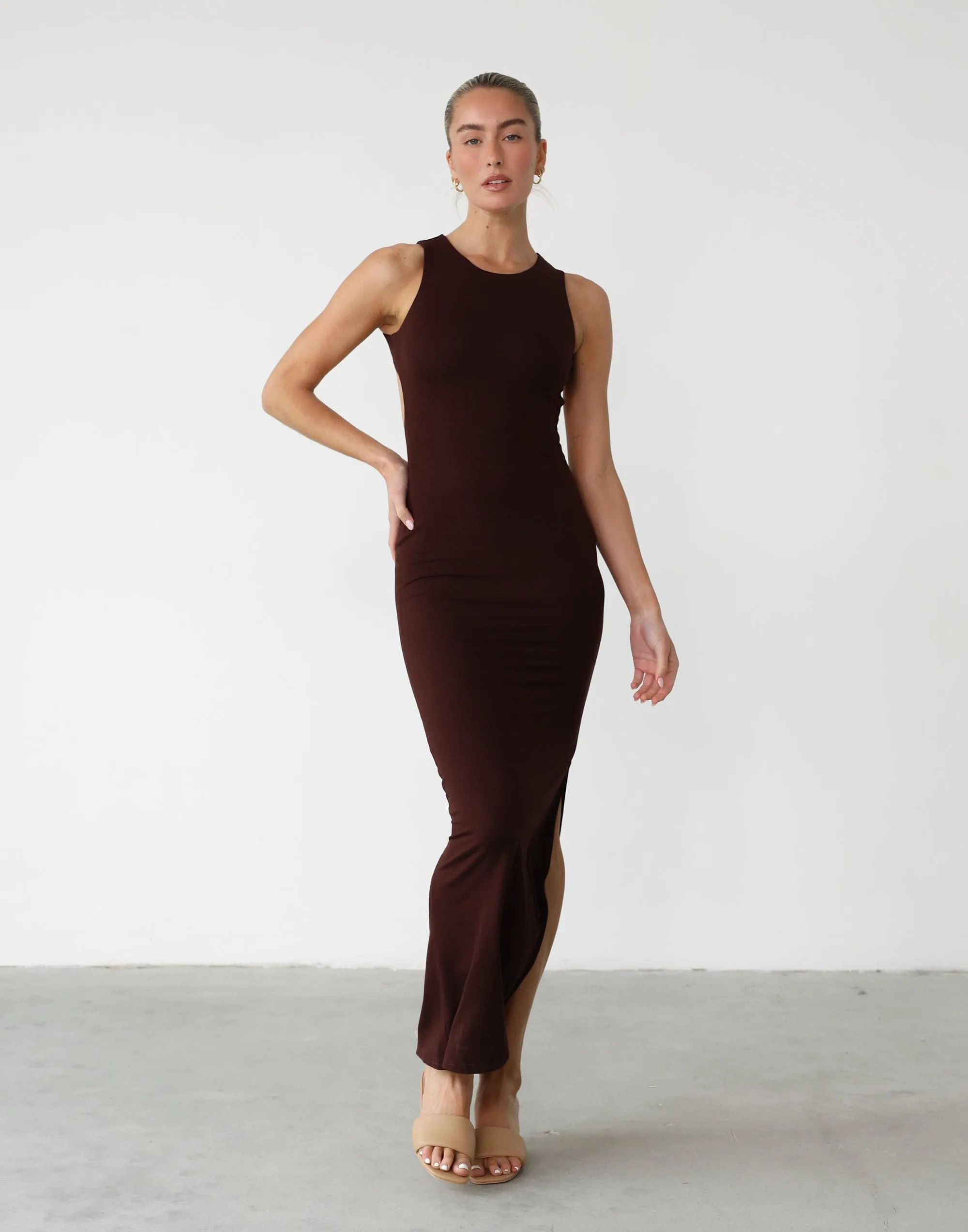 Forget It Maxi Dress (Cocoa)