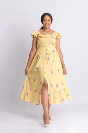 FRANCINE DRESS - YELLOW