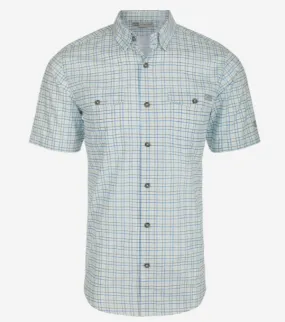 Frat Tattersall Button-Down Short Sleeve Monument Grey Shirt Drake