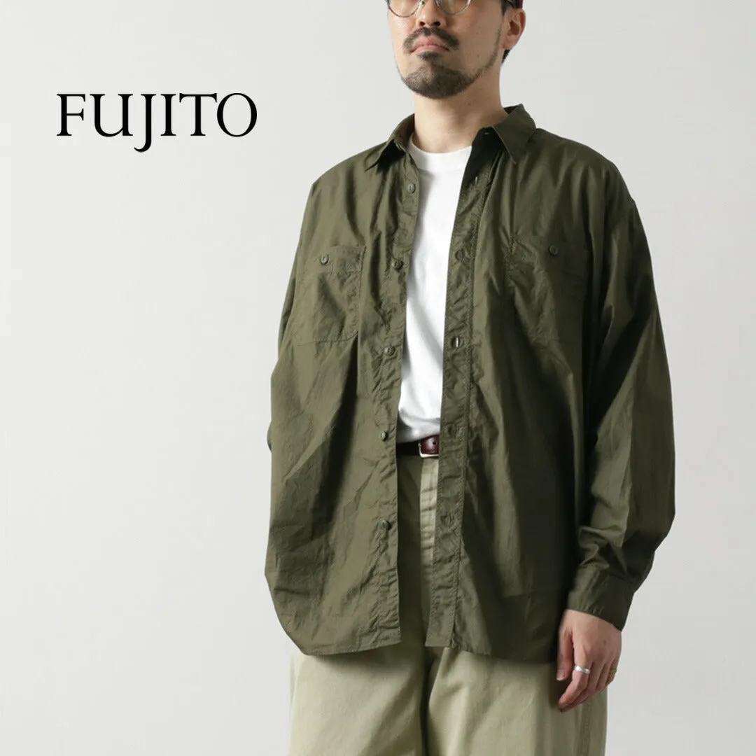 FUJITO / Big Size Work Shirt Broad