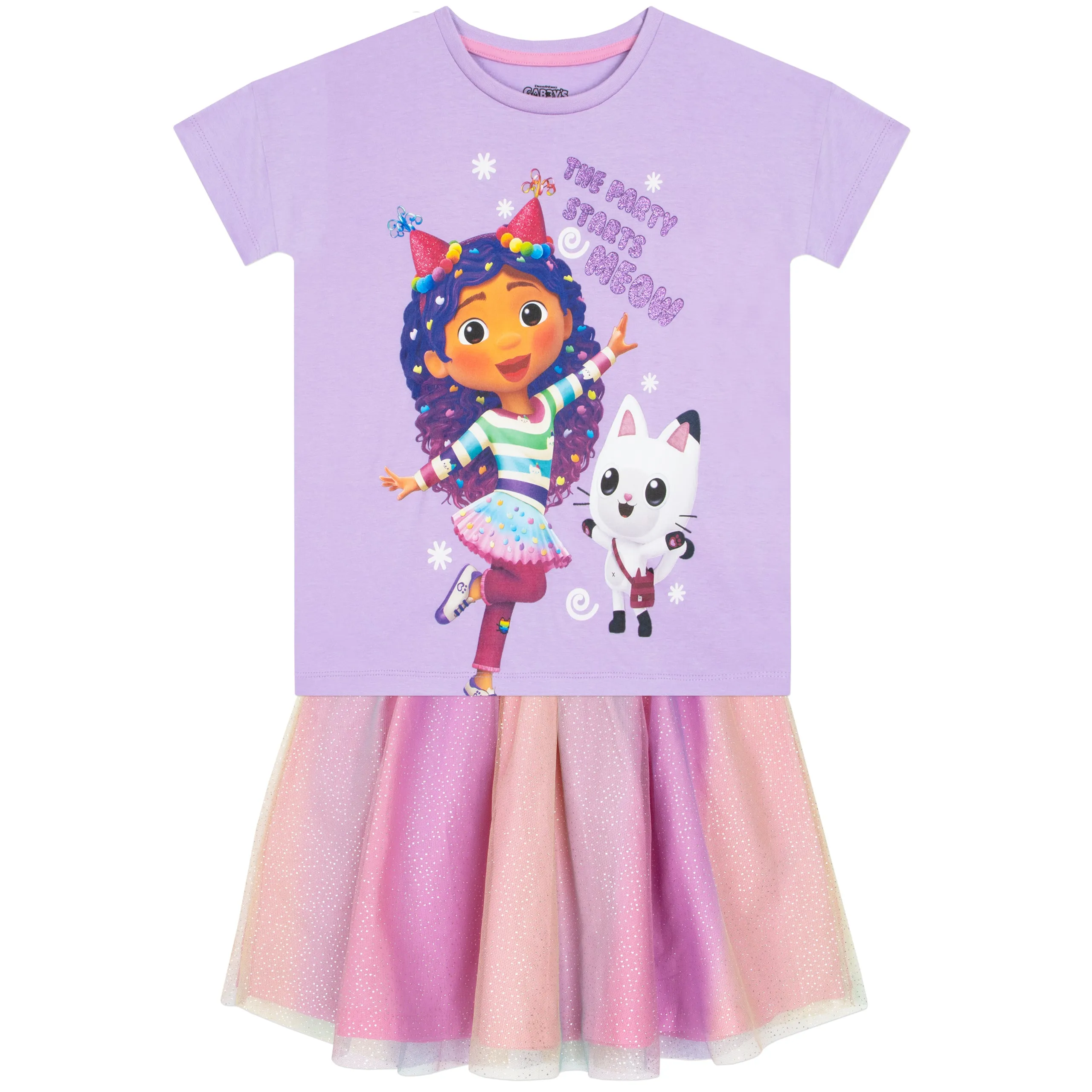 Gabby's Dollhouse T-Shirt and Skirt Set