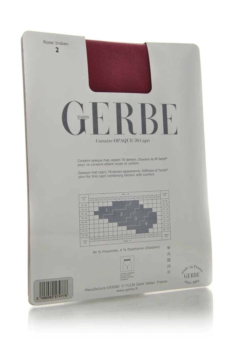 GERBE OPAQUE 70 Capri Paprika Leggings