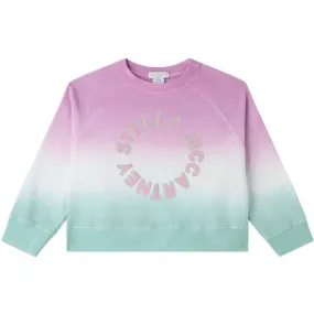 Girls Pink Ombre Sweatshirt