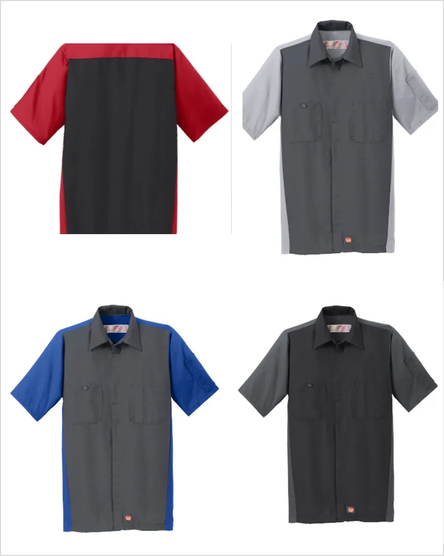 GMC 30's Red Kap Short Sleeve Two-Tone Mechanic Shirt