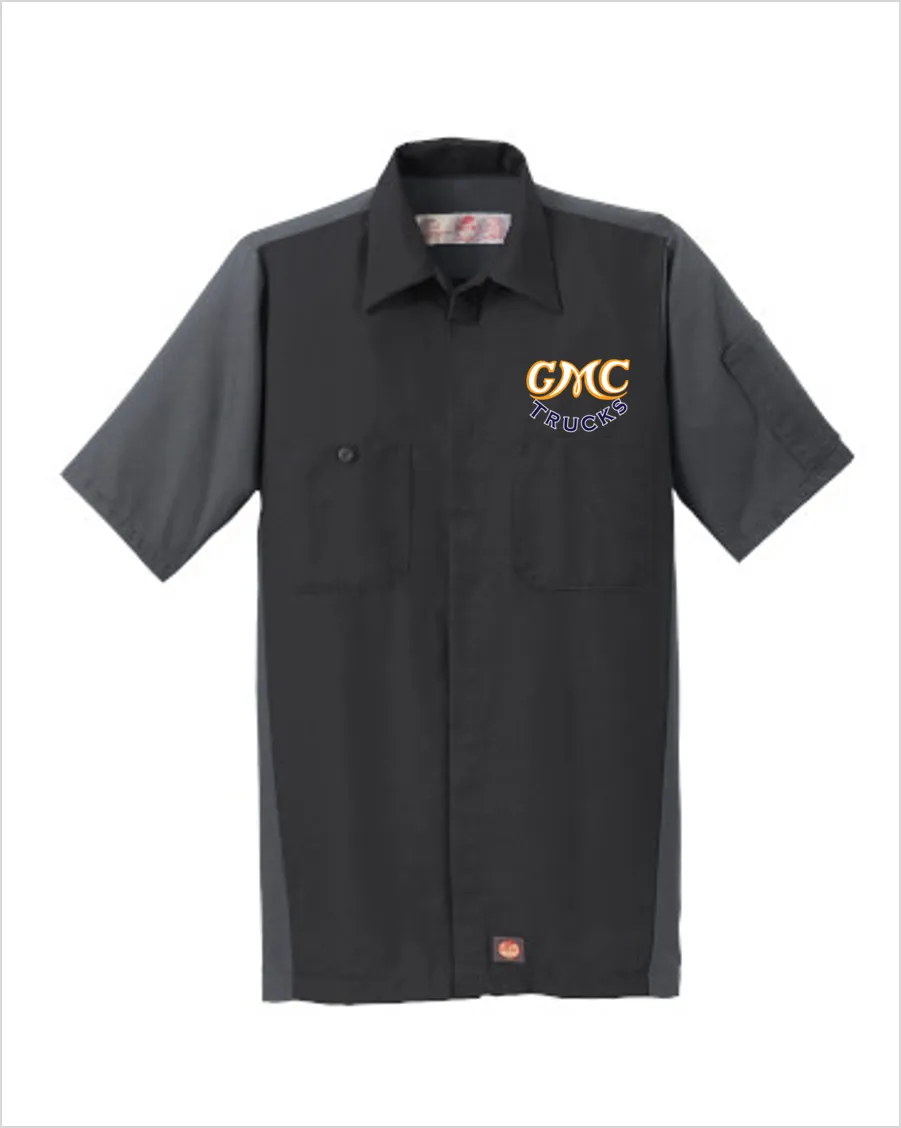 GMC 30's Red Kap Short Sleeve Two-Tone Mechanic Shirt