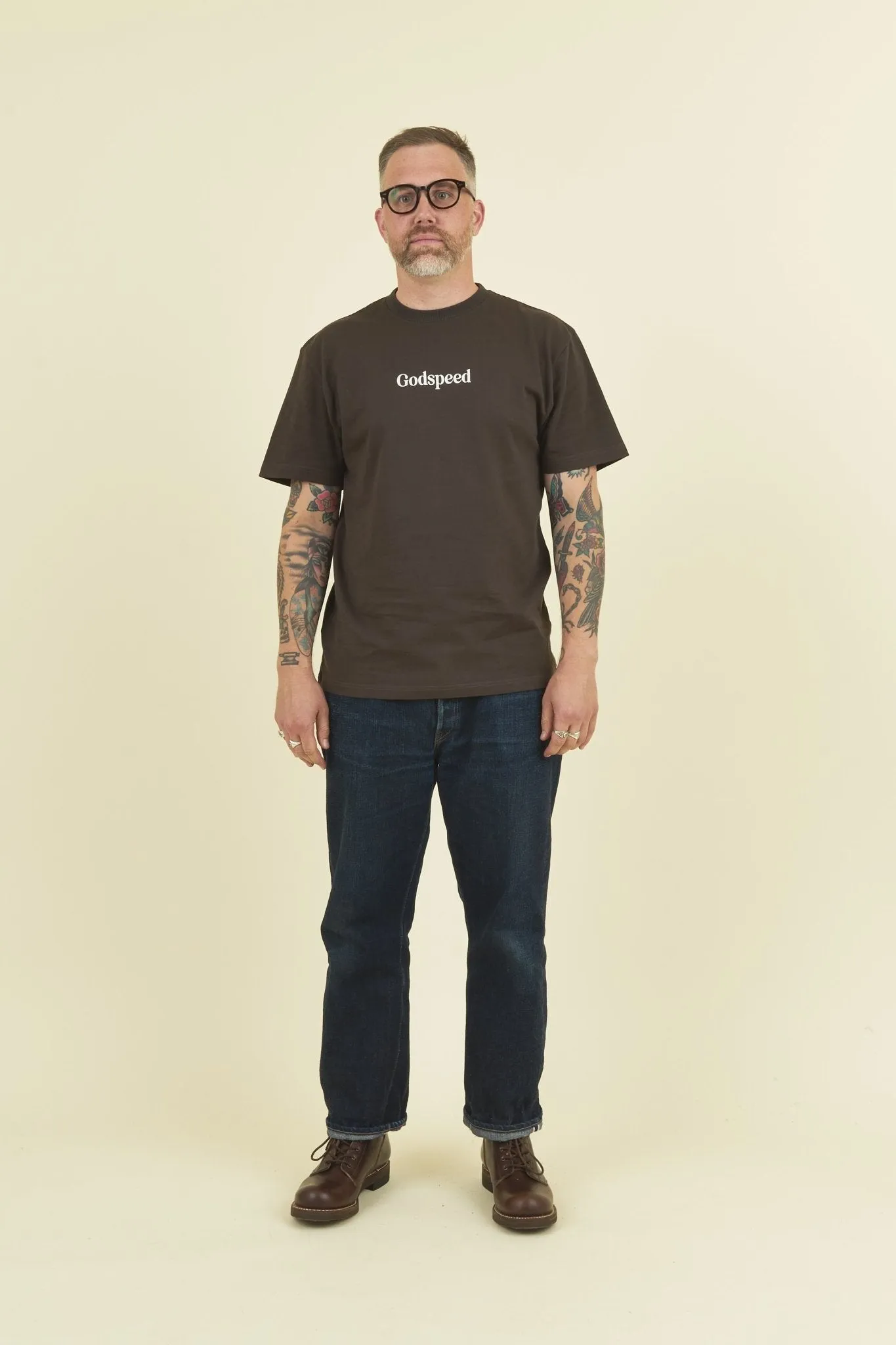 Godspeed 'Zenith' Heavyweight Organic T-Shirt - Aged Black