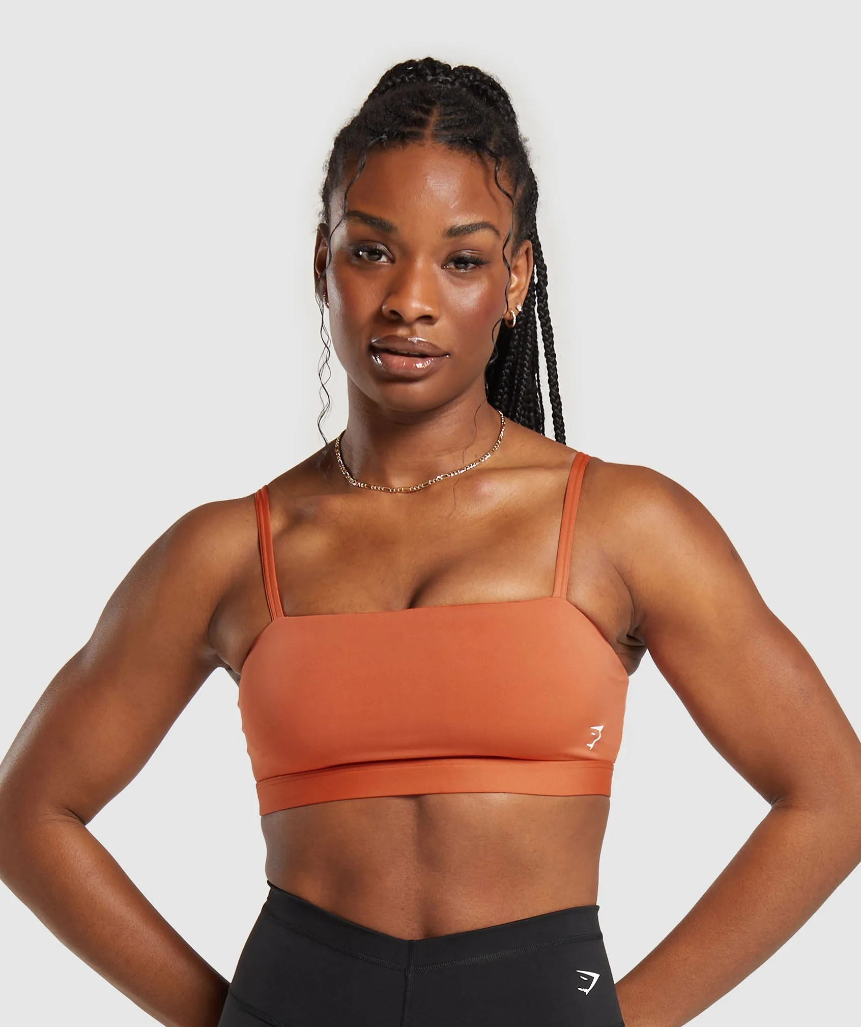 Gymshark Cut Out Bandeau - Muted Orange