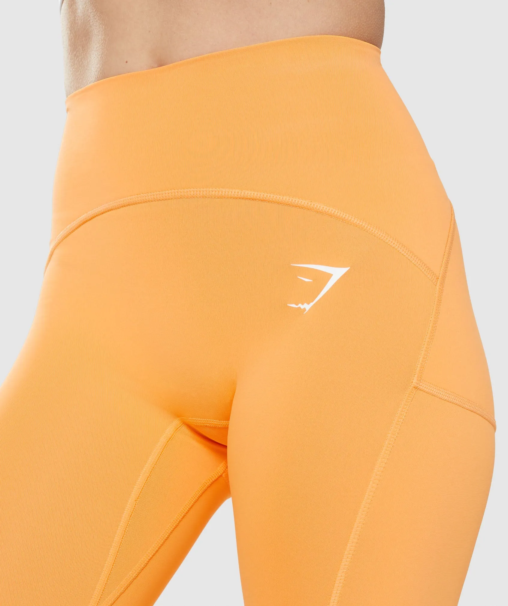 Gymshark Pulse Mesh Leggings - Apricot Orange