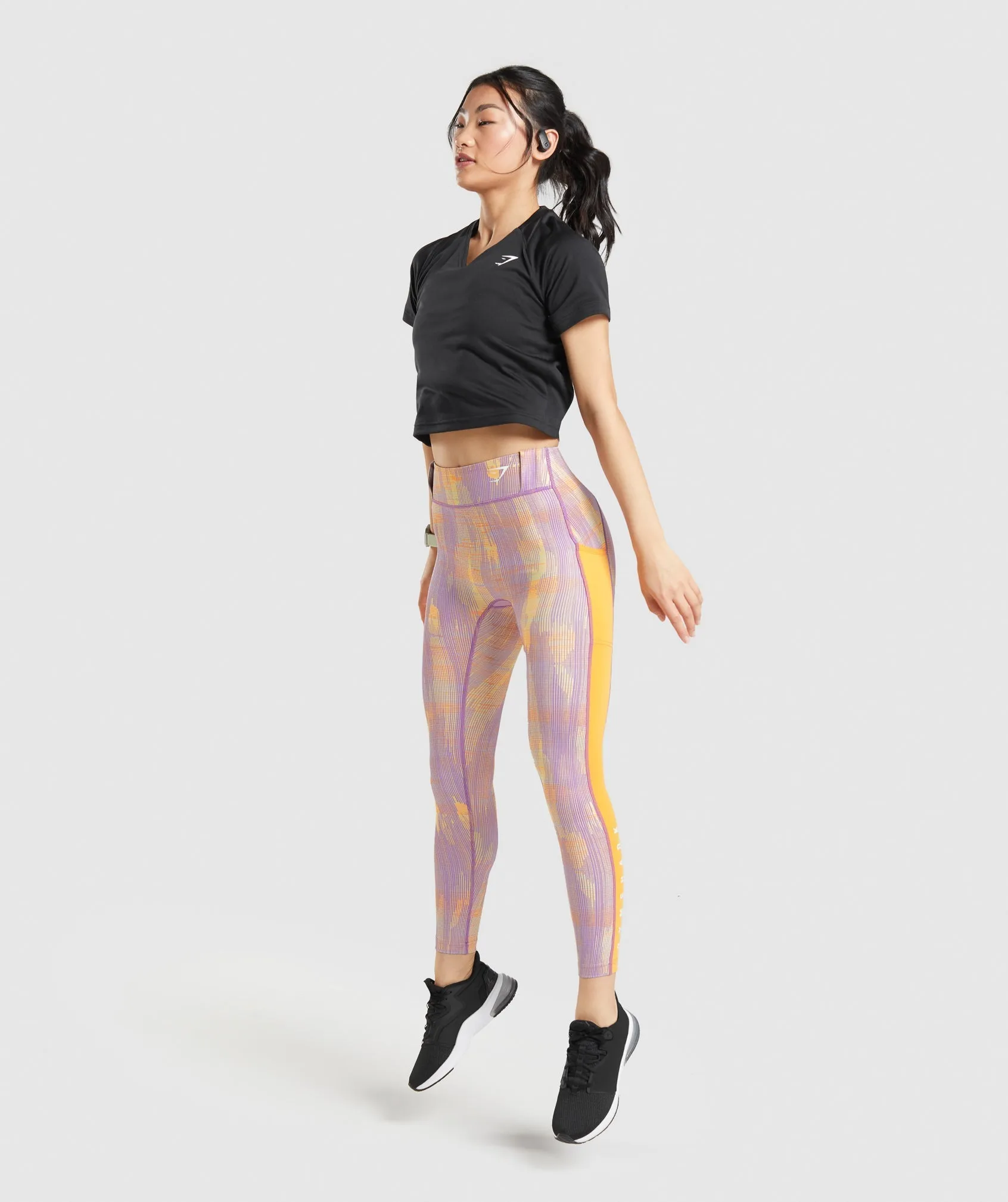 Gymshark Sport Leggings - Orange Print