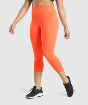 Gymshark Training 7/8 Leggings -  Orange