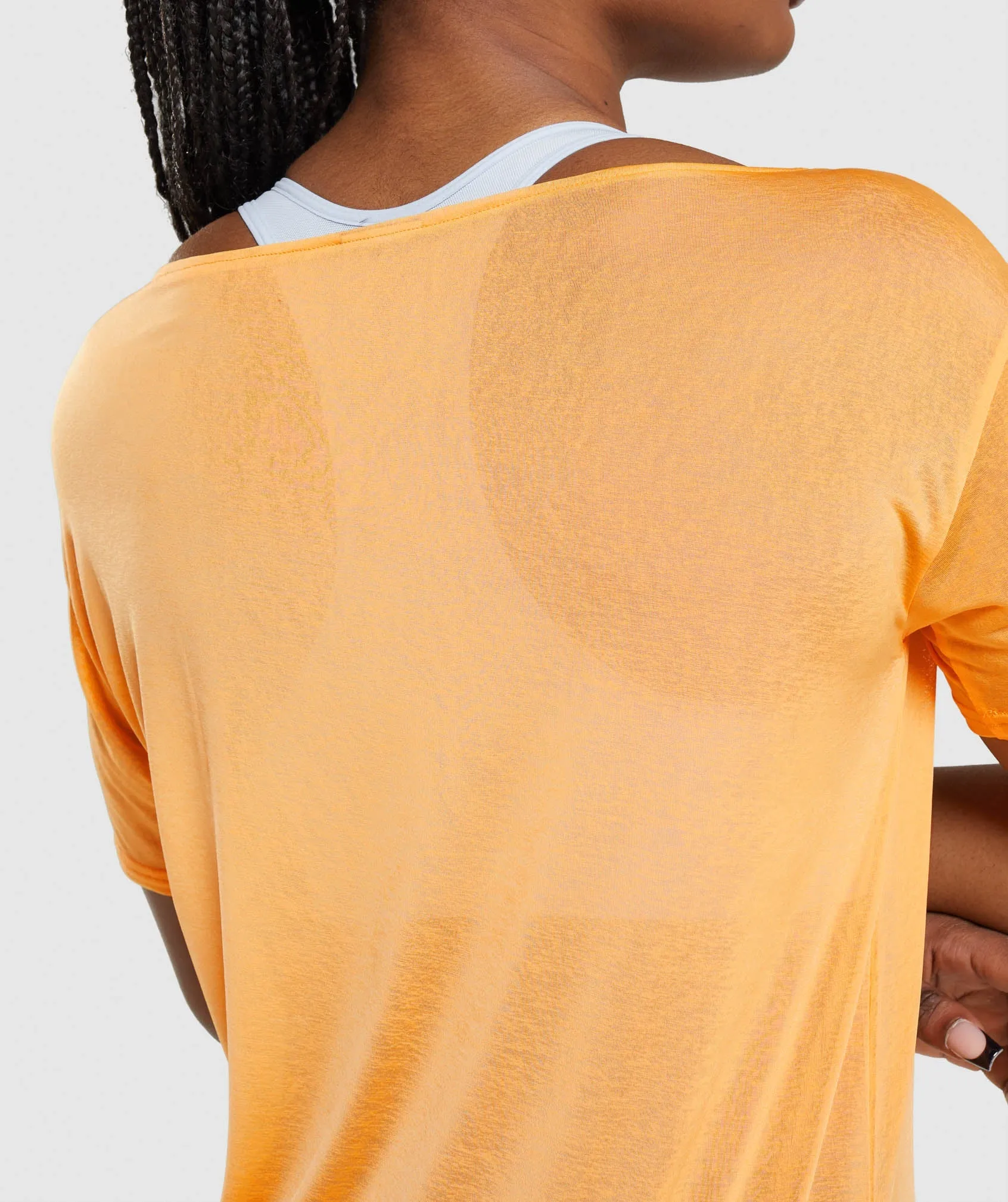 Gymshark Training Oversized Top - Apricot Orange