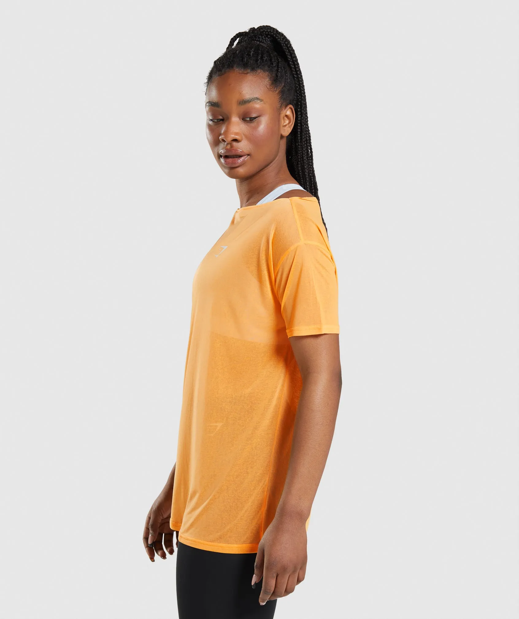 Gymshark Training Oversized Top - Apricot Orange