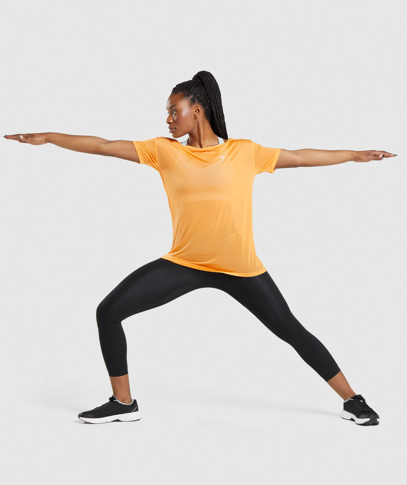 Gymshark Training Oversized Top - Apricot Orange