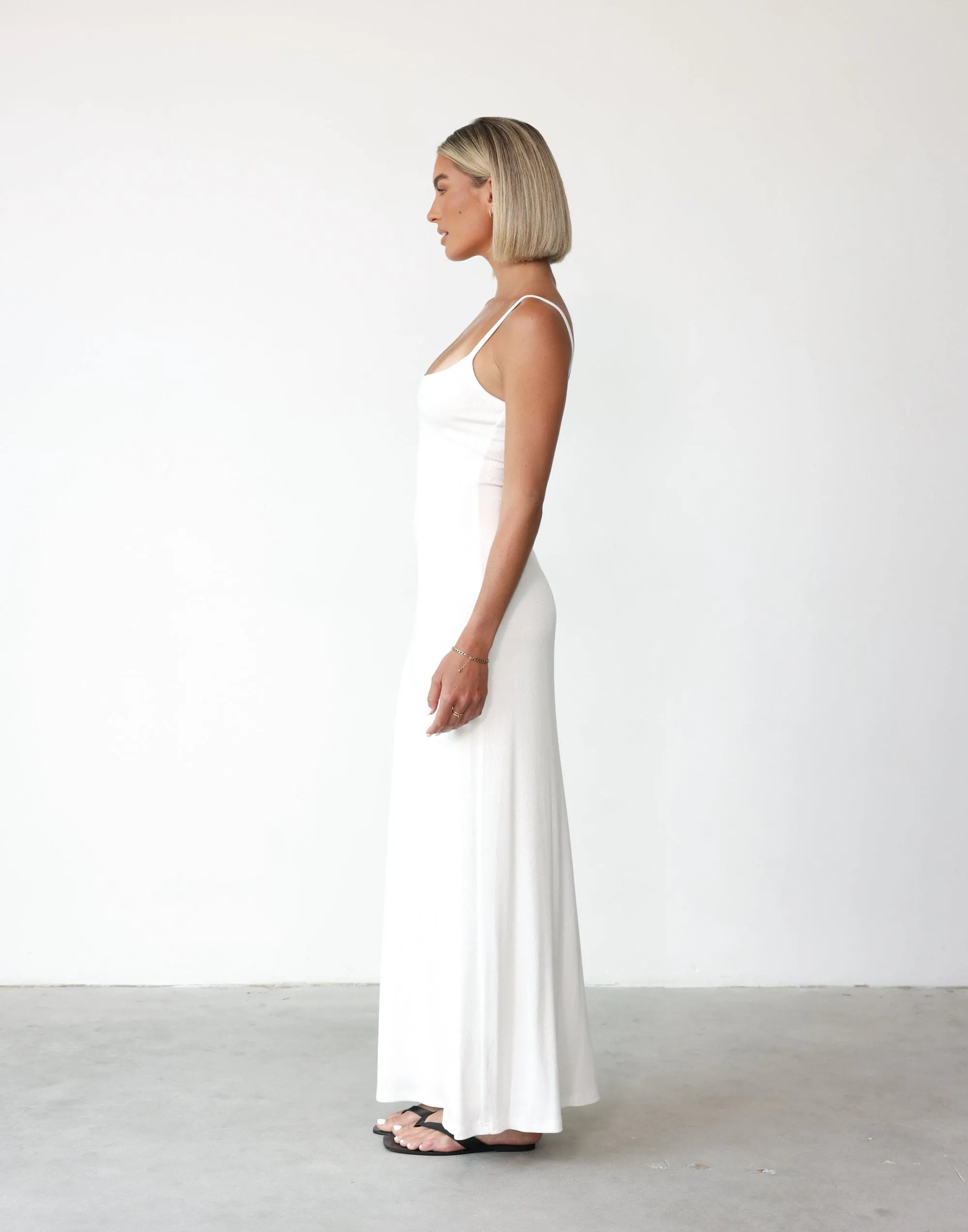 Helia Maxi Dress (White)