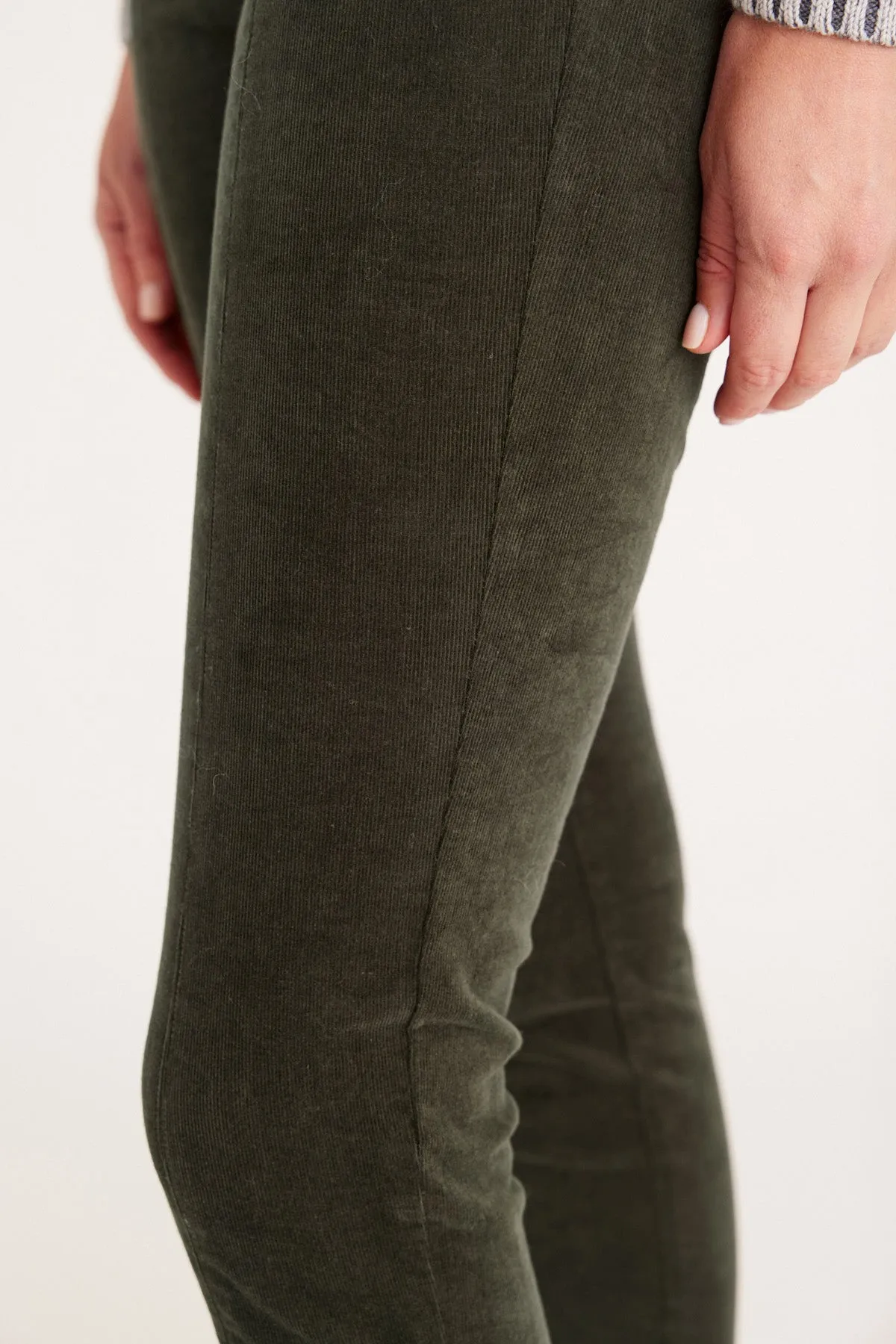 Houston Cord Legging  - Khaki