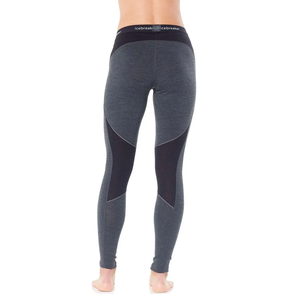 Icebreaker 260 Zone Women's Leggings - Jet Heather/Black/Snow