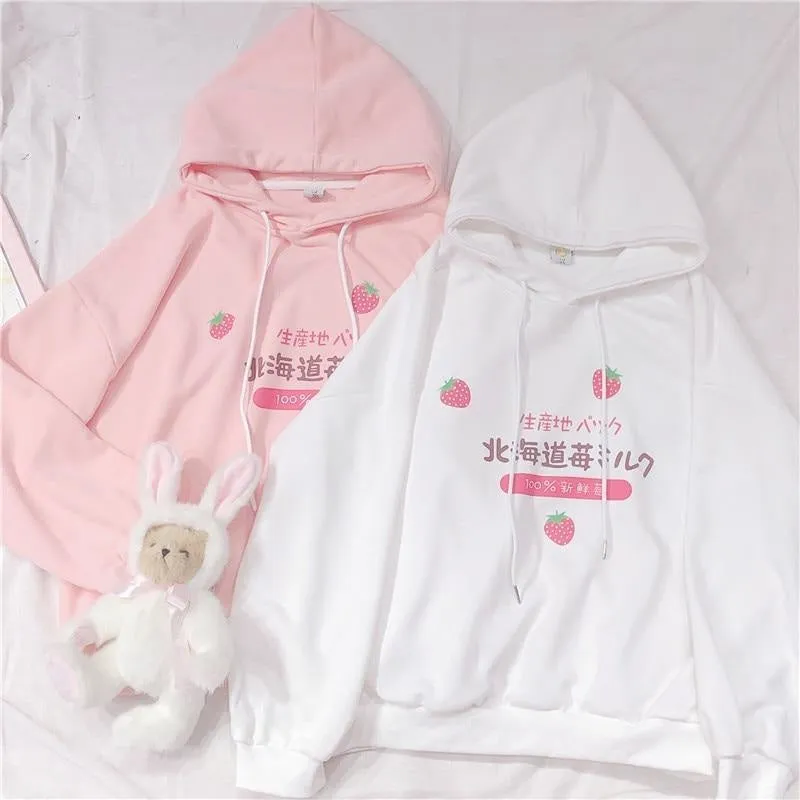 Japanese Strawberry Hoodie