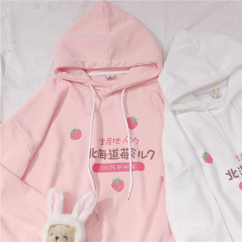 Japanese Strawberry Hoodie