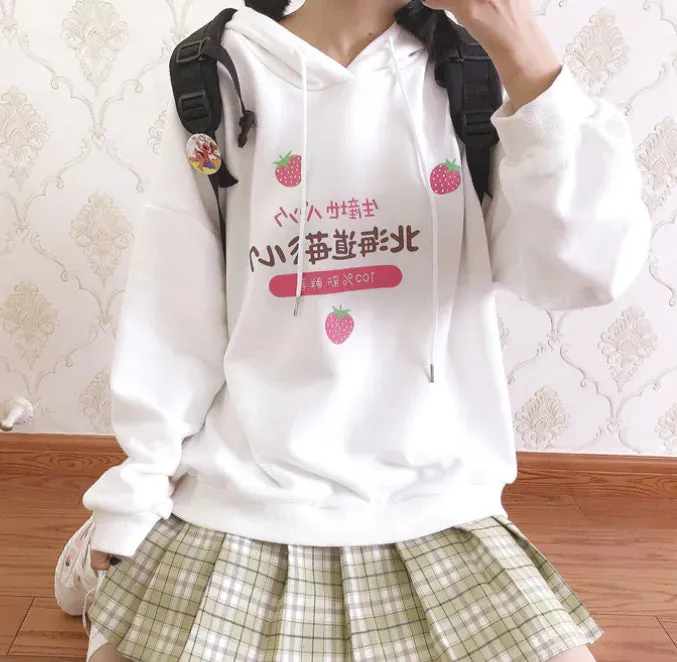 Japanese Strawberry Hoodie