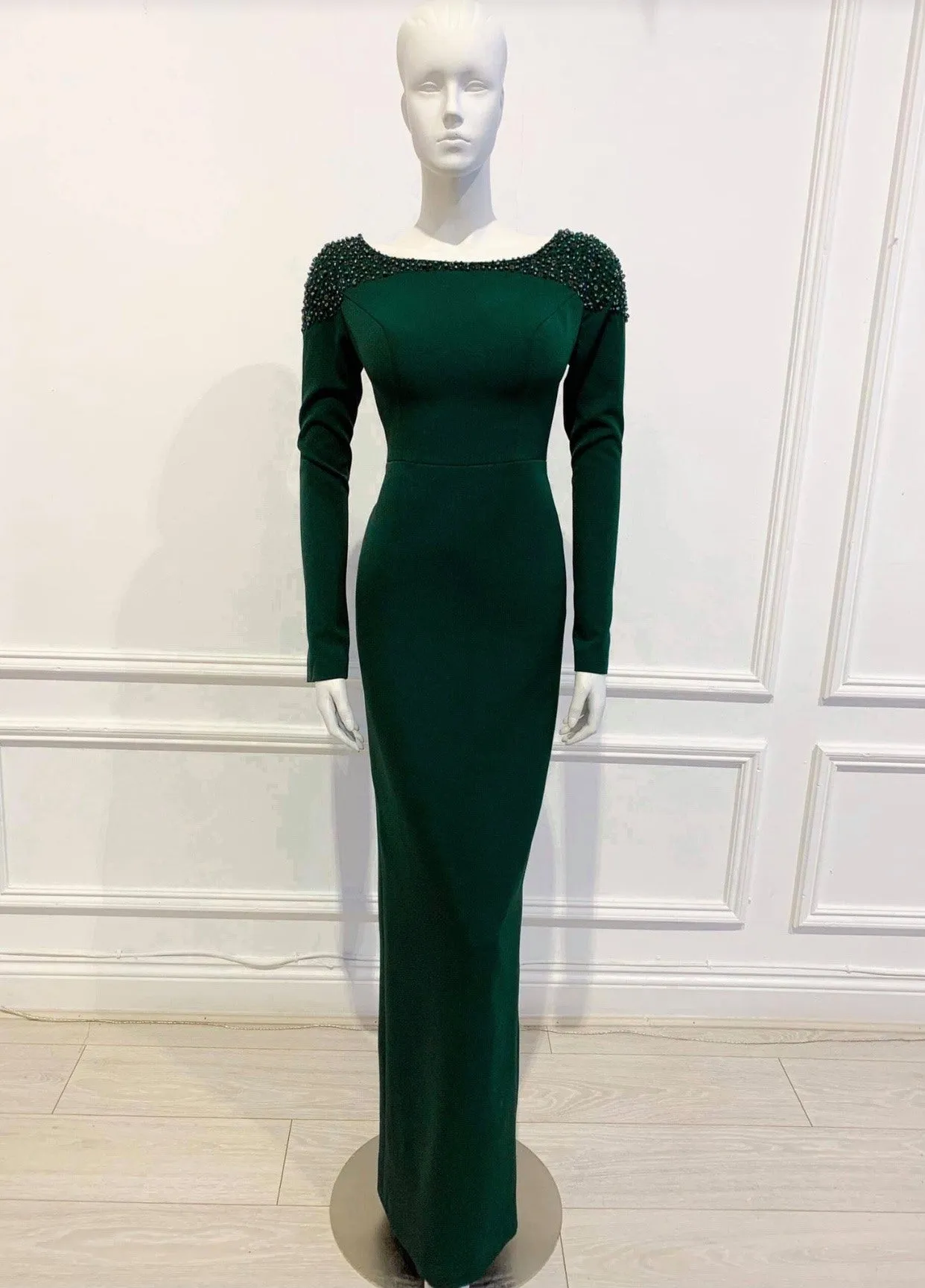 Jessi Gown in solid Green