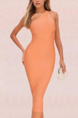 Joi Bodycon Midi Dress - Peach