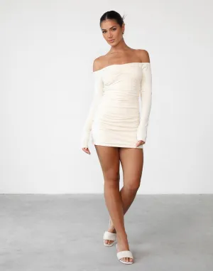 Josephine Mini Dress (Cream)