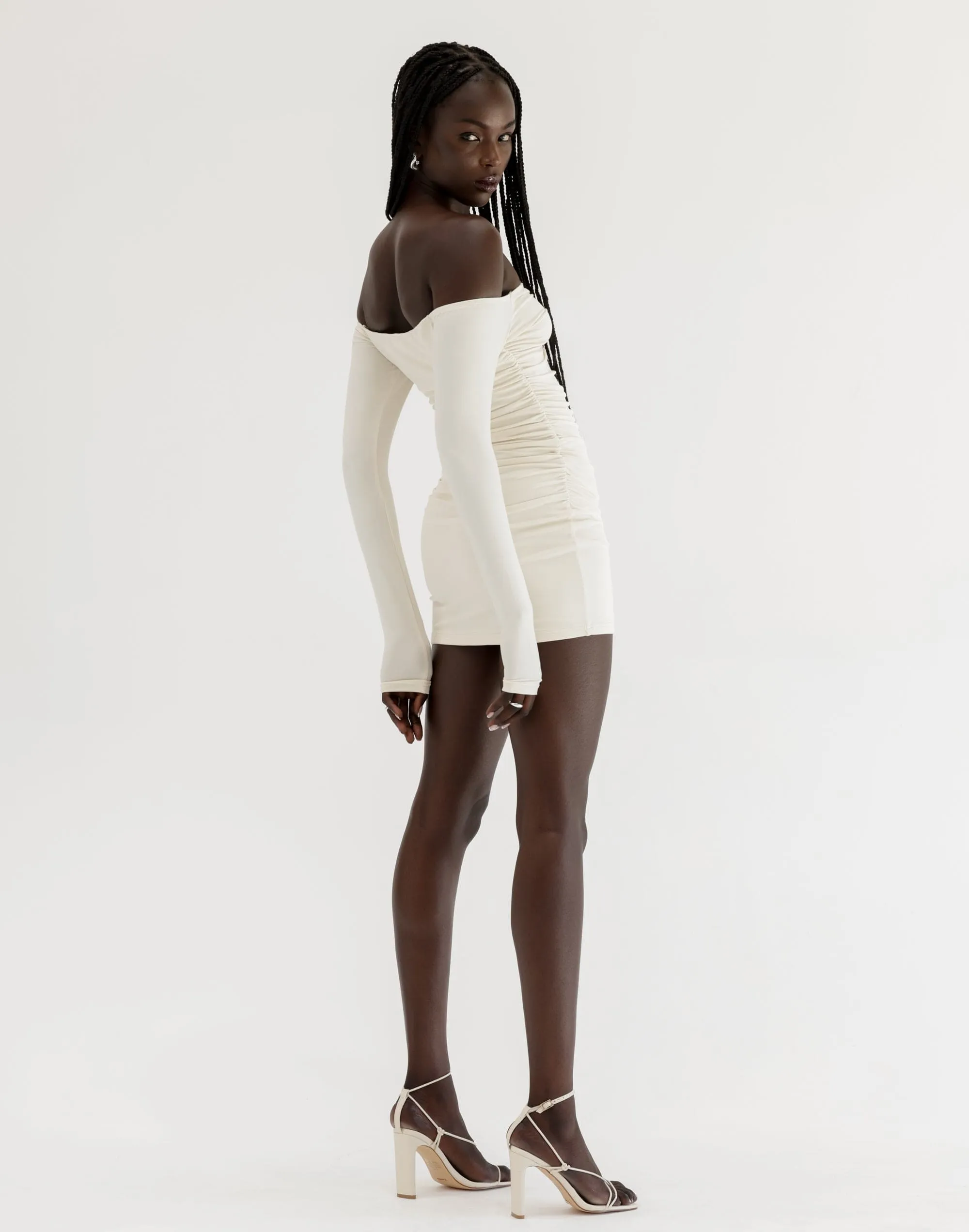 Josephine Mini Dress (Cream)