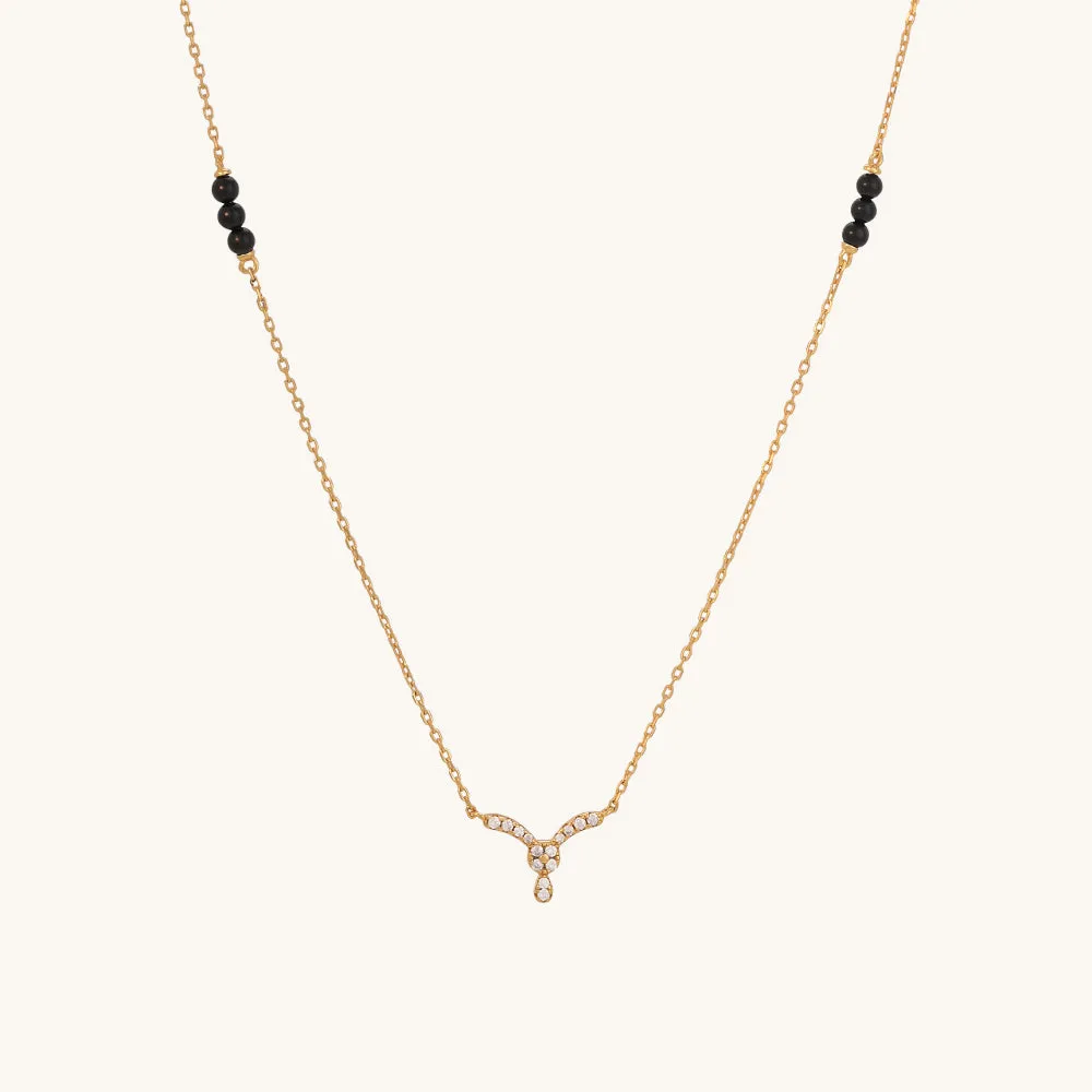 Kanike Diamond Mangalsutra   | BIS Hallmarked | 18k Gold Vermeil