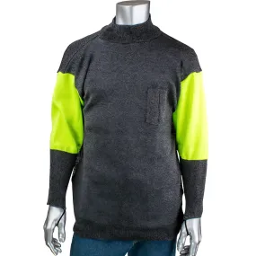 Kut Gard P190SP3CMHVBUV-PP1-TL-3XL ATA Blended Cut Resistant Pullover with Hi-Vis Sleeves