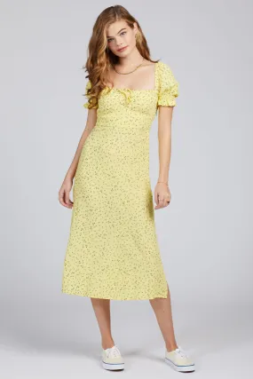 La Fica Floral Evelyn Midi Dress