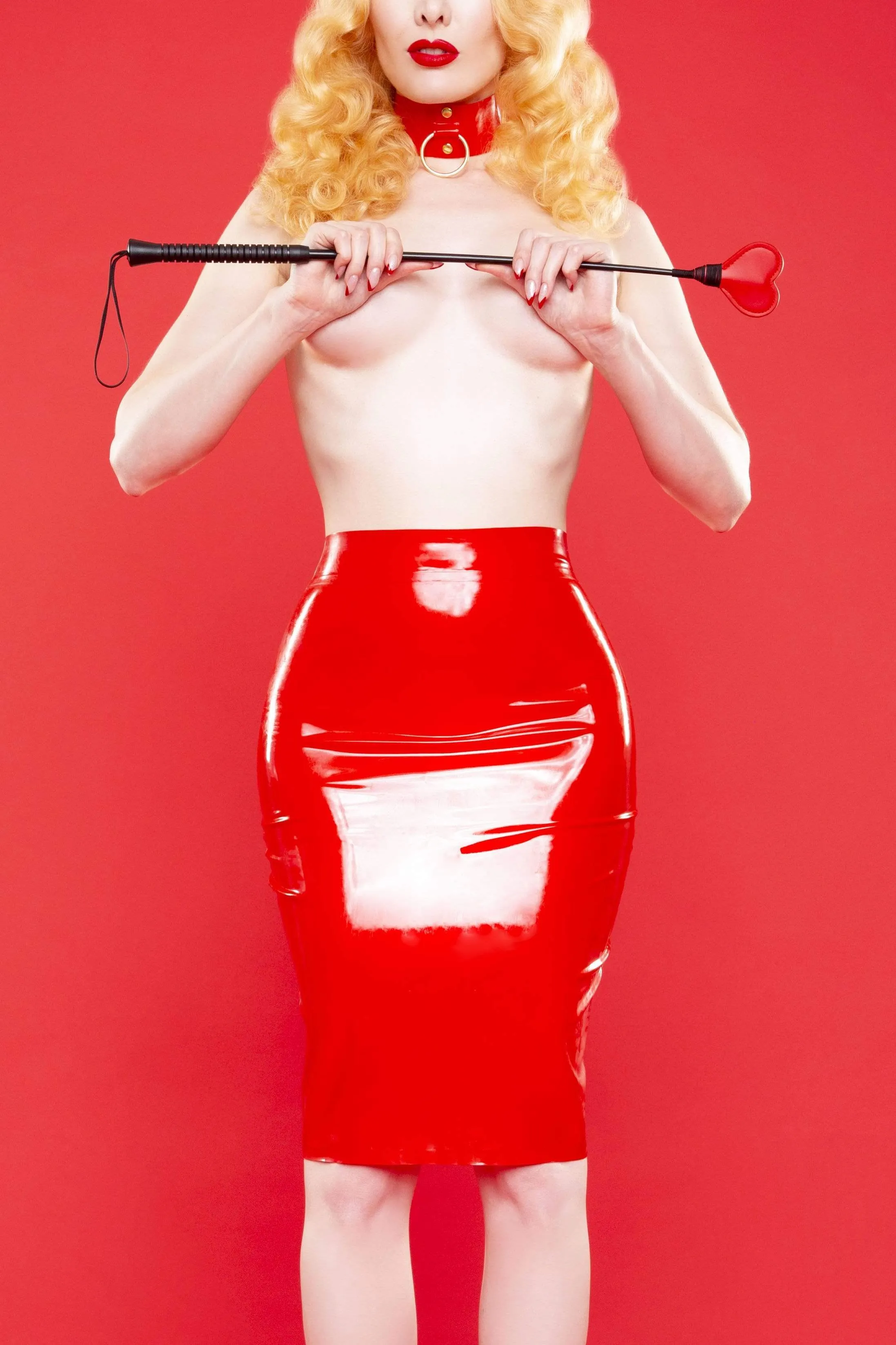 Latex Hobble Skirt