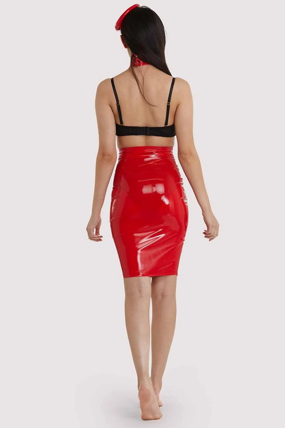 Latex Hobble Skirt