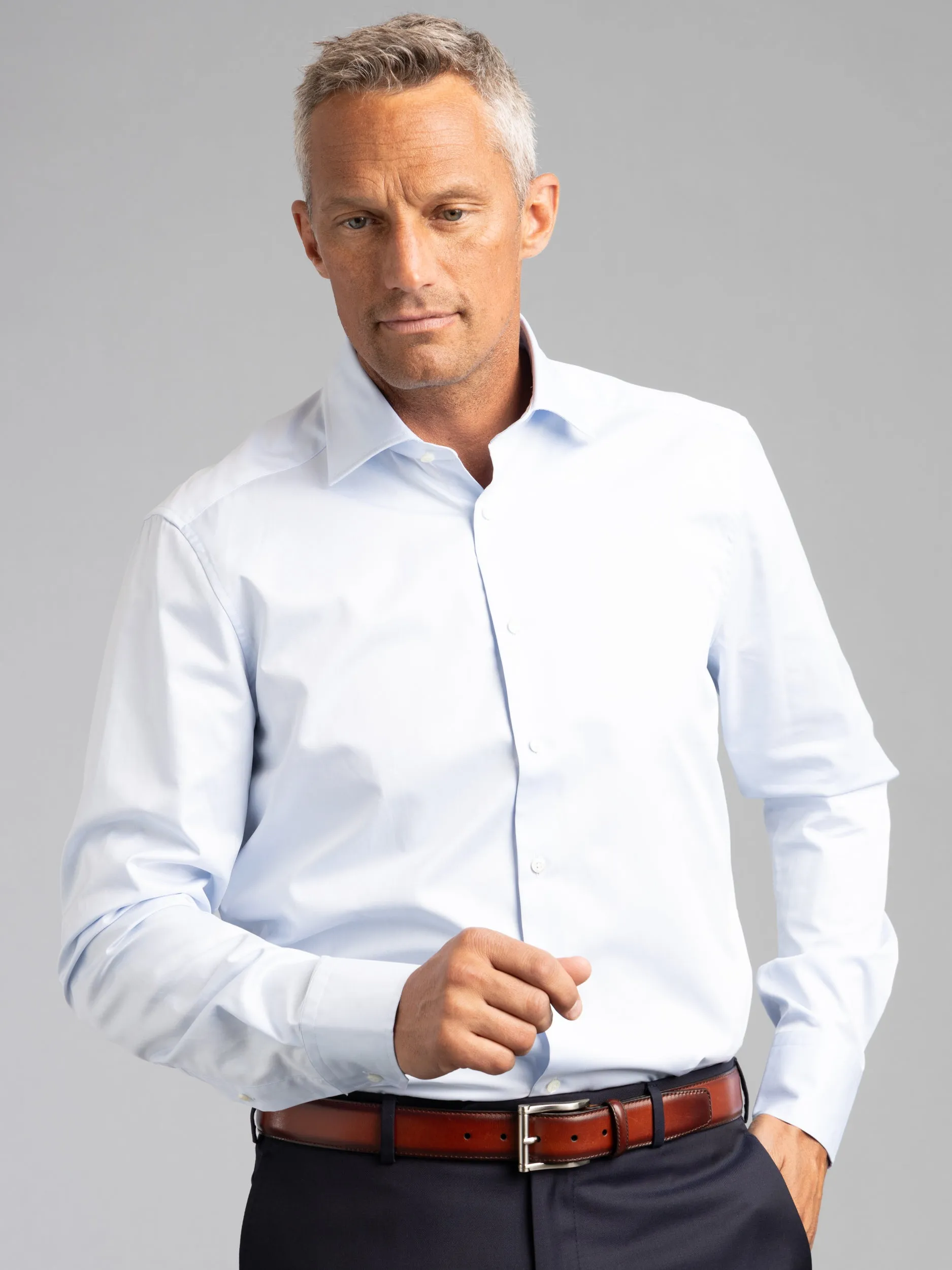 Light Blue Slimline Dress Shirt