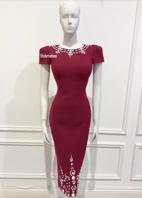 Linda dress in darker Red