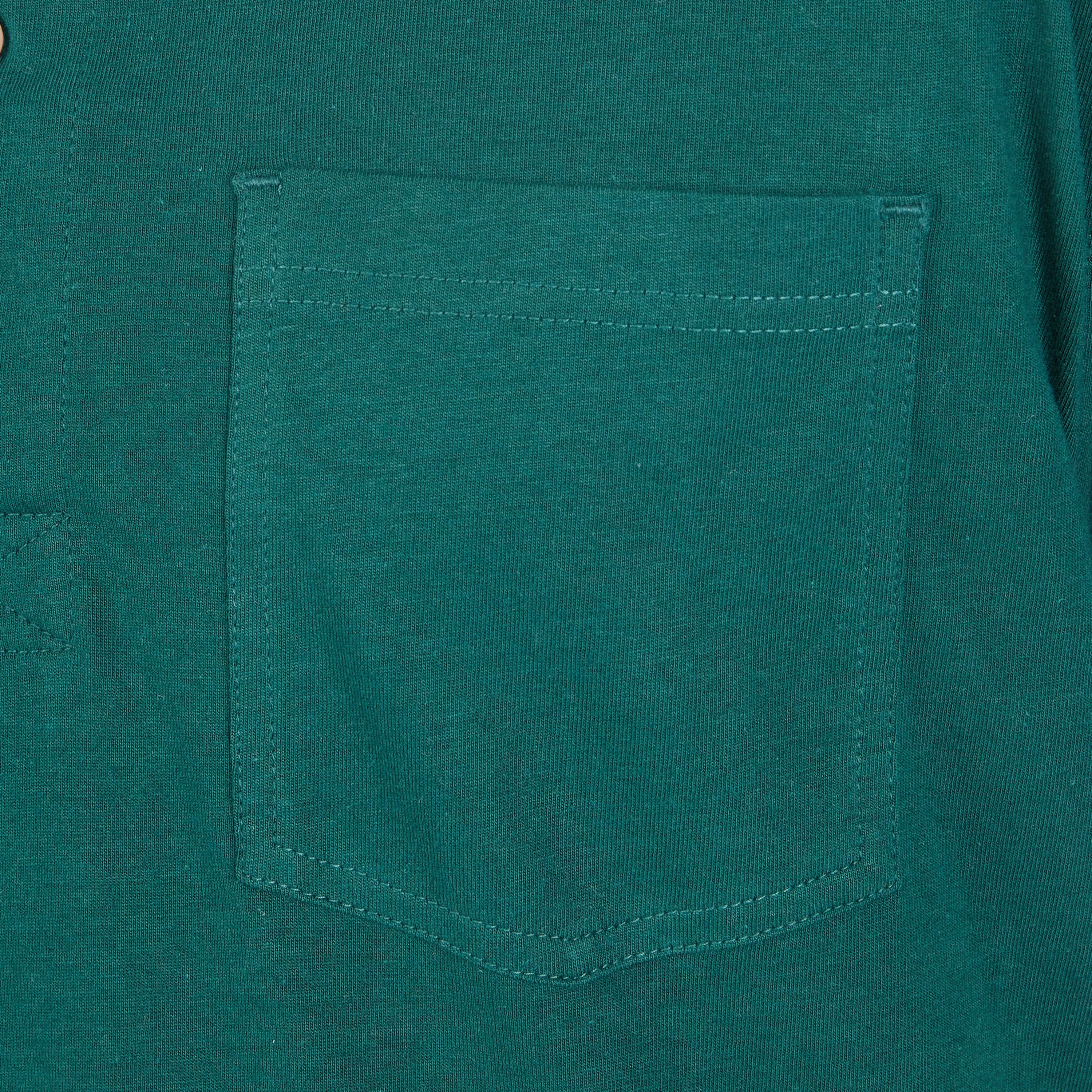 LONG SLEEVE POCKET GUSSET HENLEY