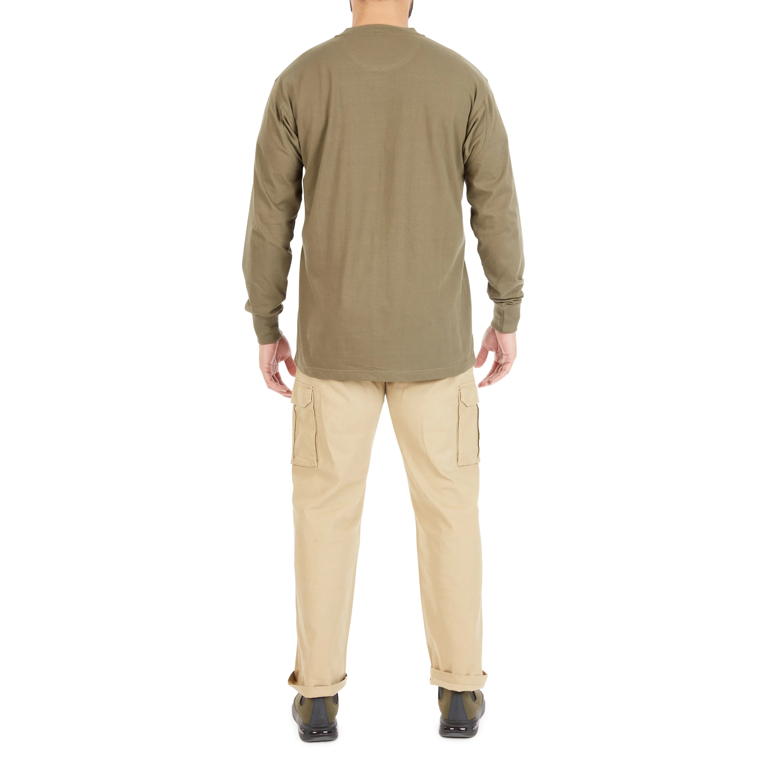 LONG SLEEVE POCKET GUSSET HENLEY